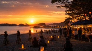 月浜海岸の夕暮れイベントをイメージしたオリジナル画像